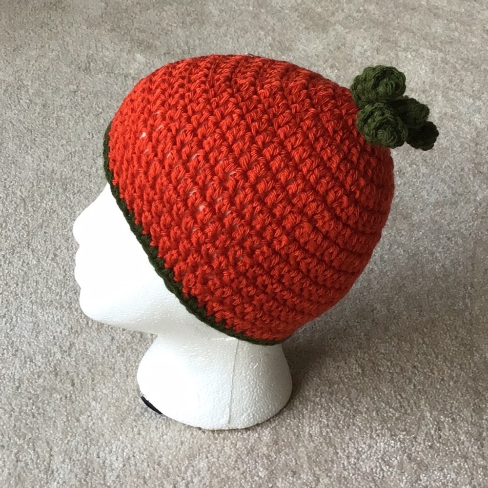 SALE Pumpkin Hat Crochet (preteen-teen)